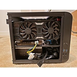 End 10/27: Thermaltake Core V1 SPCC Mini ITX Cube Gaming Computer Case Chassis, Interchangeable Side Panels, Small Form Factor Builds, Black Edition, CA-1B8-00S1WN-00 $29.99