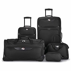 American Tourister 5-Piece Softside, Black for $49.99