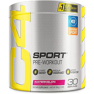 7.1-Oz (30 Servings) Cellucor C4 Sport Pre Workout Powder (Watermelon) 2 for $26.17 ($13.08 each) w/ S&S + Free Shipping