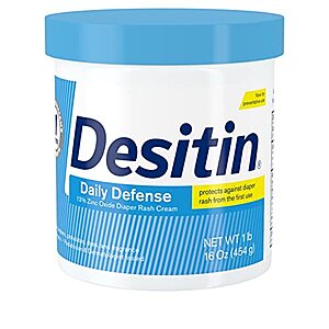16-Oz Desitin Daily Defense Baby Diaper Rash Cream w/ 13% Zinc Oxide $11.83 w/ S&S + Free Shipping w/ Prime or on $25+