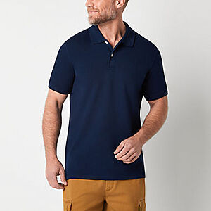 St. John's Bay Premium Stretch Mens Classic Fit Short Sleeve Polo Shirt (Various Colors) $8.99 + Free Store Pickup at JCPenney or F/S on orders $75+