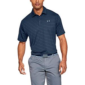 Under Armour Men's Playoff 2.0 Golf Polo (Academy Blue, L or XL) $25