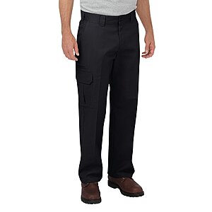 Dickies Men's Relaxed Straight Flex Cargo Pant (Black, Various Sizes) $19.99 + Free Shipping w/ Prime or on $35+
