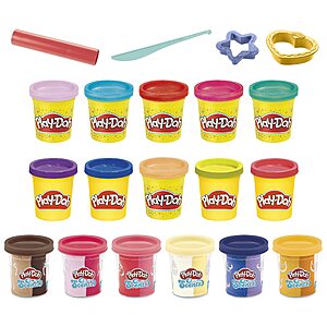 16-Can Play-Doh Sparkle and Scents Variety Pack of Modeling Compound w/ 4 Tools $6