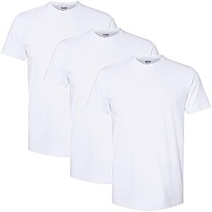 3-Pack Gildan Men's Crew Neck Cotton Stretch T-Shirts (Arctic White) $9.95