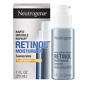 1-Oz Neutrogena Rapid Wrinkle Repair Retinol SPF 30 Face Moisturizer $10.20 w/ S&S + Free Shipping w/ Prime or on $35+