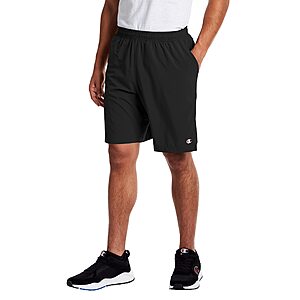 Champion Men's MVP Moisture Wicking Gym Athletic Shorts (Black C Patch Logo, 9" Inseam) $12.50 + Free Shipping w/ Prime or on $35+