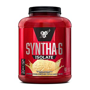 4.02-Lb BSN SYNTHA-6 Isolate Protein Powder (Vanilla Ice Cream) $39.89 & More w/ S&S + Free Shipping