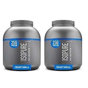 4.5-Lb Isopure Whey Isolate Protein Powder (Creamy Vanilla) 2 for $114.98 ($57.49 each) w/ S&S & More + Free Shipping