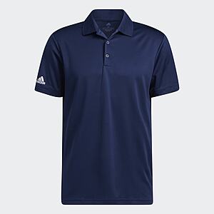 adidas Men's Performance Primegreen Polo Golf Shirt (Navy) $17 + Free Shipping