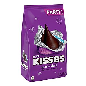 32.1-Oz Hershey's Kisses Special Dark Mildly Sweet Chocolate Candy Party Bag $9.26 + Free Shipping w/ Prime or on $35+
