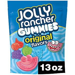 13-Oz Jolly Rancher Gummies Assorted Fruit Flavored Candy Bag $2.62 w/ S&S + Free Shipping w/ Prime or on $35+