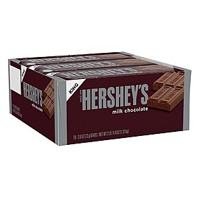 18-Count 2.6-Oz HERSHEY'S Milk Chocolate King Size Candy Bars $20.41 w/ S&S + Free Shipping w/ Prime or on $35+