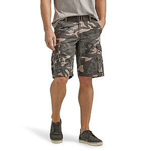 Lee Men's Big & Tall Dungarees Belted Wyoming Cargo Short (Ash Camo or Khaki, Size: 44-54) $10.79 + Free Shipping w/ Prime or on $35+