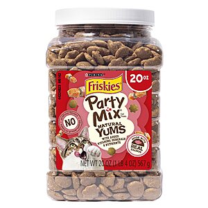 20-Oz Purina Friskies Natural Cat Treats Party Mix (Various) from $4.49 w/ S&S + Free Shipping w/ Prime or on $35+
