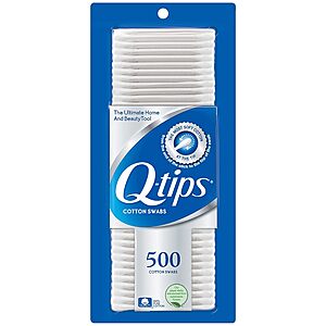 Q-Tips Cotton Swabs: 375-Count $2.90, 750-Count $4.60, 500-Count $3.30 + Free Store Pickup