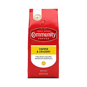12-Oz Community Coffee Medium-Dark Roast Ground Coffee (Coffee and Chicory) $4.54 w/ S&S + Free Shipping w/ Prime or on $35+