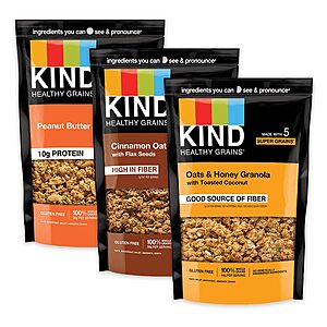 3-Pack Kind Healthy Grains Granola (Variety) $8.95 ($2.98 each) w/ S&S + Free Shipping w/ Prime or on $35+