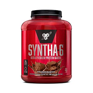 5-Lb BSN SYNTHA-6 Whey Protein Powder (Various Flavors) $35.10 w/ S&S + Free Shipping