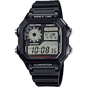 Casio Men's Black Analog Digital Multi-Function Watch $16