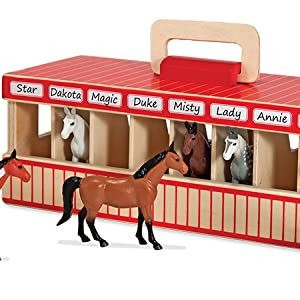 Amazon: Melissa & Doug Take-Along Show-Horse Stable Play Set $15.59