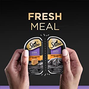 Sheba Perfect Portions Paté Wet Cat Food Trays (24 count) 2.6oz (30% off via 1st time subscribe and save) $12.39