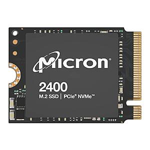 1TB Micron 2400 M.2 2230 NVMe PCIe 4.0x4 SSD (Steam Deck Compatible) $104.65 + Free Shipping
