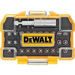 DEWALT DWAX100 31pc Screwdriving Set Amazon Add-On Item for $7.49 or ACE Hardware for $9.99