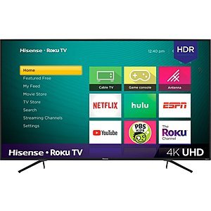 Hisense 75" Class LED R7E Series 2160p Smart 4K UHD TV with HDR Roku TV 75R7070E2 - Best Buy $599