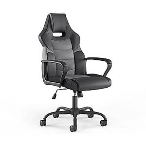 Staples Emerge Vector Luxura Faux Leather Reclining Gaming Chair (Black & Gray) $44.99 @ Staples