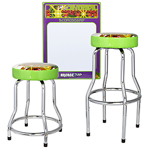 2-Pack: Arcade1up Centipede Arcade Stools with Bonus Dry Erase Metal Scoreboard - $80