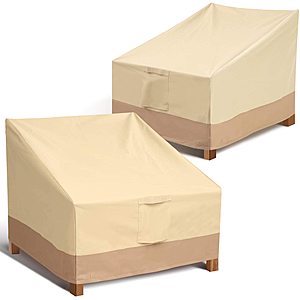 2-Pack Leafbay Outdoor Chair Patio Furniture Covers (38x31x30) $14 + free s/h at Amazon