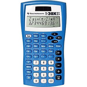 Texas Instruments TI-30X IIS Scientific Calculator $5.84 at Walmart