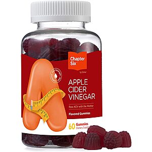 60-ct Chapter Six Apple Cider Vinegar Gummies $5 at Amazon ($4.50 if you have 5 w/ S&S)