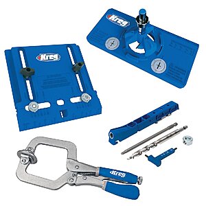 Kreg Hardware Installation Kit with Jigs and Two 3-Inch Face Clamps $66 + free s/h at Focus Camera