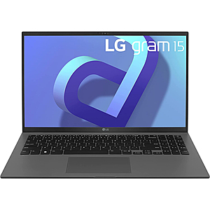 LG gram Lightweight Laptop: 15.6" (1920x1200), i7-1260P, 16GB RAM, 512GB SSD $1099 & More + Free Shipping
