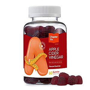 60-Ct Chapter Six Apple Cider Vinegar Gummies $5 or less w/ S&S at Amazon