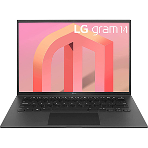 LG Gram 14Z90Q Laptop: Intel Evo i7-1260P, 14" WUXGA, 512GB SSD, 16GB RAM $799 + Free Shipping