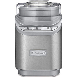 (Factory Refurb) Cuisinart ICE-70 2QT Stainless Steel Ice Cream Maker Machine w/ LCD Screen $50 + Free S/H