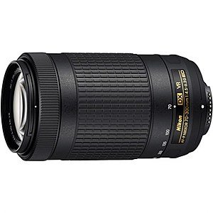 Nikon AF-P DX 70-300mm f/4.5-6.3G ED VR Lens (Refurbished)  $150 + Free S/H