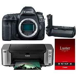 Canon 5D Mark IV Body + BG-E20 Grip + Pro-100 Printer $2749 after $350 MIR + Much more + free s/h