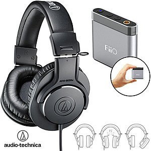 Audio-Technica ATH-M20x Headphones + FiiO A1 Headphone Amplifier $54 + free s/h