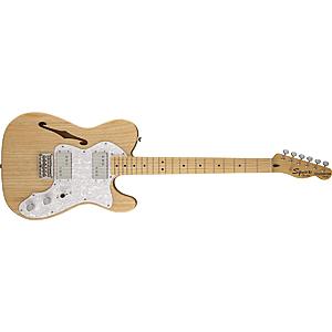 Squier Vintage Modified '72 Telecaster Thinline Electric Guitar (Natural) $200 after $100 Slickdeals Rebate + Free S&H