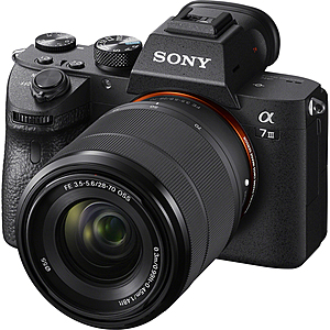 (open box) Sony a7 III Full Frame Mirrorless Camera with 28-70mm Lens $1662 + free s/h