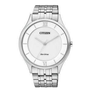 Citizen Eco-Drive White Dial Men's Watch $130 + free s/h