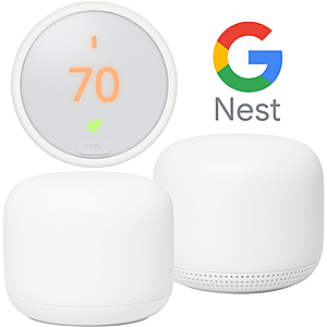 Google Nest Wi-Fi Mesh Router w/ Access Point: w/ Nest Thermostat E  $299 or Nest Hello Doorbell $319 + free s/h