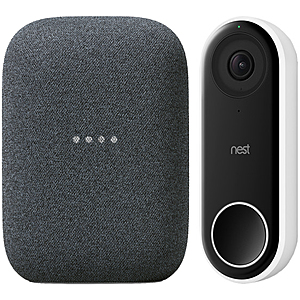 Google Nest: Hello WiFi Doorbell + Nest Audio Smart Speaker $199, or w/ Nest Indoor Camera $219, WiFi Doorbell + Nest Hub Max $299 + free s/h