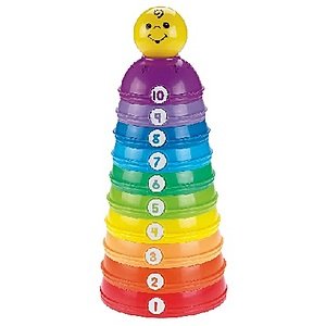Fisher-Price: Brilliant Basics Rock-A-Stack $3.82, Stack & Roll Cups $5.35, Press 'n Go Monster Truck (Pink) $5.52 + F/S (Kroger New Customers)